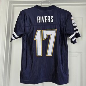 San Diego Chargers Phillip Rivers #17 NFL Team Apparel Jersey Size Youth L 12-14